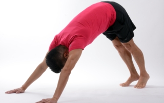 man stretching before a workout