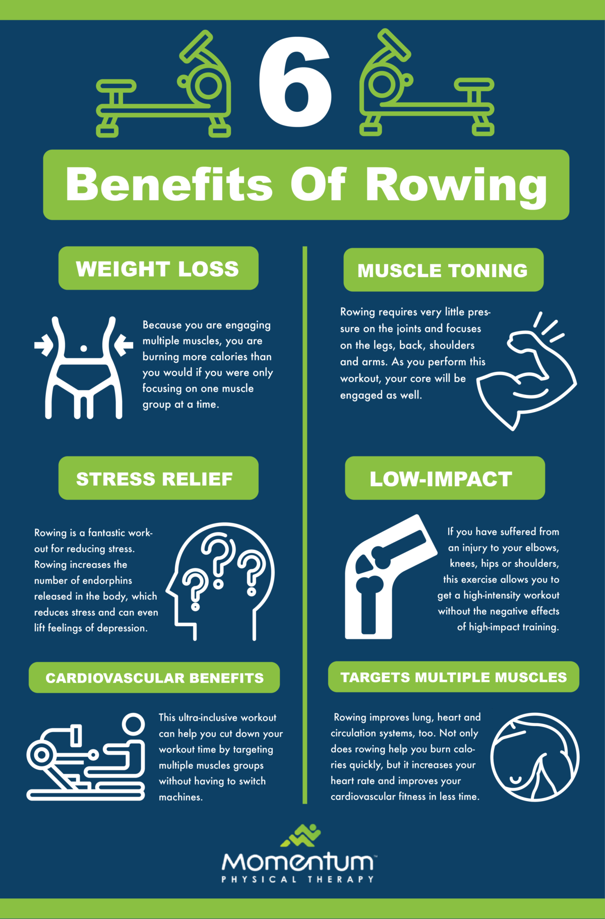 6 Benefits of Rowing Momentum Physical Therapy