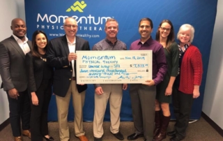 Momentum Physical Therapy donation to United Way San Antonio