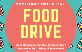 Momentum 2021 Food Drive Flyer